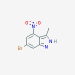 Structure of 1H-Indazole-7-carboxylic acid, 6-amino-5-[2-(trimethylsilyl)ethynyl]-, methyl ester