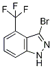 Structure of 3-BROMO-4-TRIFLUOROMETHYL (1H)INDAZOLE