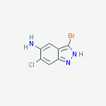 Structure of 3-bromo-6-chloro-1h-indazol-5-amine