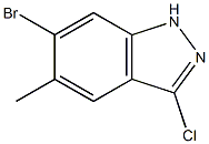 Structure of 6-BROMO-3-CHLORO-5-METHYL (1H)INDAZOLE