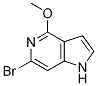 Structure of 1H-Pyrrolo[3,2-c]pyridine, 6-broMo-4-Methoxy-