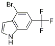 Structure of 1H-Indole, 4-broMo-6-(trifluoroMethyl)-