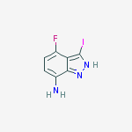 Structure of 4-fluoro-3-iodo-2h-indazol-7-amine