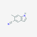 Structure of 5-CYANO-6-METHYL INDOLE