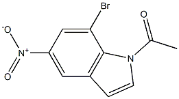 Structure of 1-ACETYL-7-BROMO-5-NITROINDOLE