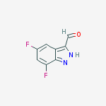 Structure of 5,7-difluoro-2h-indazole-3-carbaldehyde