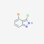 Structure of 4-BROMO-3-CHLORO [1H]INDAZOLE