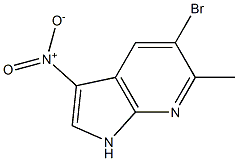 5-BROMO-6-METHYL-3-NITRO-7-AZAINDOLE结构式