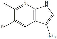 Structure of 3-AMINO-5-BROMO-6-METHYL-7-AZAINDOLE