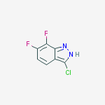 Structure of 3-chloro-6,7-difluoro-1h-indazole