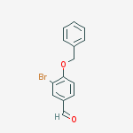 Structure of 4-(BENZYLOXY)-3-BROMOBENZALDEHYDE