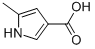 Structure of 1H-Pyrrole-3-carboxylicacid, 5-methyl-