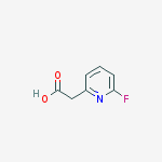 Structure of 2-(6-fluoropyridin-2-yl)acetic Acid