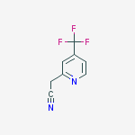 Structure of 2-PYRIDINEACETONITRILE, 4-(TRIFLUOROMETHYL)-