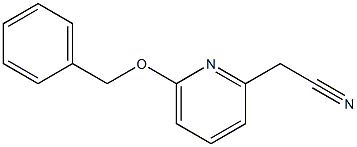 2-(6-(苄氧基)吡啶-2-基)乙腈结构式