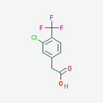 Structure of 2-(3-Chloro-4-(trifluoromethyl)phenyl)acetic acid