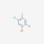 Structure of 1-bromo-5-chloro-2-fluoro-4-iodoBenzene