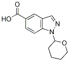 1-(tetrahydro-2H-pyran-2-yl)-1H-indazole-5-carboxylic acid结构式