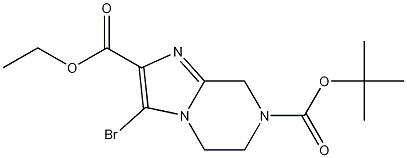 Structure of 7-tert-butyl 2-ethyl 3-bromo-5,6-dihydroimidazo[1,2-a]pyrazine-2,7(8H)-dicarboxylate