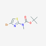 Structure of (4-BroMo-thiazol-2-yl)-Methyl-carbaMic acid tert-butyl ester