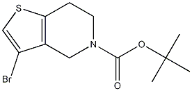 Structure of tert-butyl 3-bromo-6,7-dihydrothieno[3,2-c]pyridine-5(4H)-carboxylate