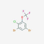 Structure of 1,5-dibromo-2-chloro-3-(trifluoromethoxy)benzene