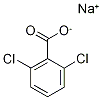 Structure of Benzoic acid, 2,6-dichloro-, sodium salt