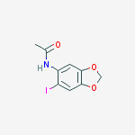 Structure of N-(6-iodo-1,3-benzodioxol-5-yl)acetamide