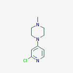 Structure of 1-(2-chloropyridin-4-yl)-4-methylpiperazine