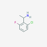 Chemical structure of 1-(2-Chloro-6-fluorophenyl)ethanamine