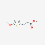 Methyl 3-(5-methoxythiophen-2-yl)propanoate结构式