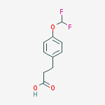 3-[4-(difluoromethoxy)phenyl]propanoic Acid结构式