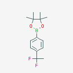 Structure of 1,3,2-Dioxaborolane, 2-[4-(1,1-Difluoroethyl)Phenyl]-4,4,5,5-Tetramethyl-