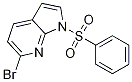 Structure of 1H-Pyrrolo[2,3-b]pyridine, 6-bromo-1-(phenylsulfonyl)-
