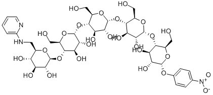 Structure of 4-NITROPHENYL-6-DEOXY-6-(2-PYRIDYLAMINO)-ALPHA-D-PENTA-(1->4)-GLUCOPYRANOSIDE