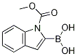 Structure of 2-Borono-1H-indol-1-carboxylic acid 1-Methyl ester