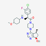 Structure of 1-Piperazinecarboxylic acid,4-[(5R,7R)-6,7-dihydro-7-hydroxy-5-methyl-5H-cyclopentapyrimidin-4-yl]-, 1,1-dimethylethyl ester