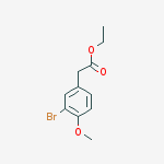 Structure of Ethyl (3-bromo-4-methoxyphenyl)acetate