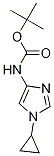 tert-butyl (1-cyclopropyl-1H-imidazol-4-yl)carbamate结构式