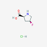 Structure of H-cis-4-Fluoro-Pro-OH.HCl