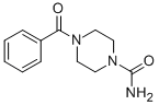 4-苯甲酰哌嗪-1-羧胺结构式