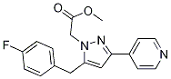 Structure of Methyl 2-[5-(4-fluorobenzyl)-3-(pyridin-4-yl)-1H-pyrazol-1-yl]acetate