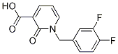 Structure of 1-(3,4-difluorobenzyl)-2-oxo-1,2-dihydropyridine-3-carboxylic acid