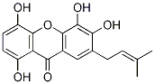 Structure of 9H-Xanthen-9-one,1,4,5,6-tetrahydroxy-7-(3-methyl-2-buten-1-yl)-
