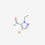 Structure of 4-Bromo-2-ethyl-2H-pyrazole-3-carbaldehyde