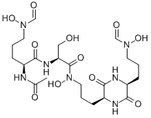 Structure of 6-dioxo-2-piperazinyl)propyl)-n-hydroxy-(5-(3-(formylhydroxyamino)propyl)-