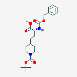 Structure of (R)-1-BOC-4-(3-CBZ-AMINO-3-METHOXYCARBONYL-PROPYL)PIPERIDINE