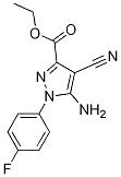 Structure of Ethyl5-amino-4-cyano-1-(4-fluorophenyl)pyrazole-3-carboxylate