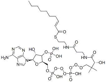 (2E)-Decenoyl-CoA结构式