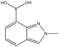 Structure of 2-METHYLINDAZOLE-7-BORONICACID
